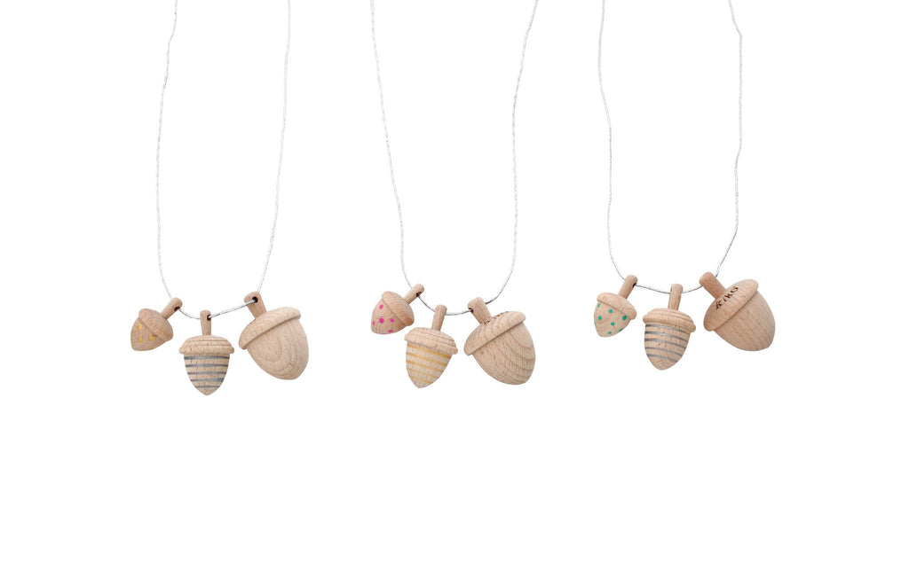 dongri - Mini Acorn Spinning Top Necklace